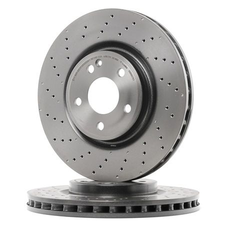 BREMBO Disque de frein poinçonné/ventilé, revêtu, à haute teneur en carbone, 30mm 09.B807.51