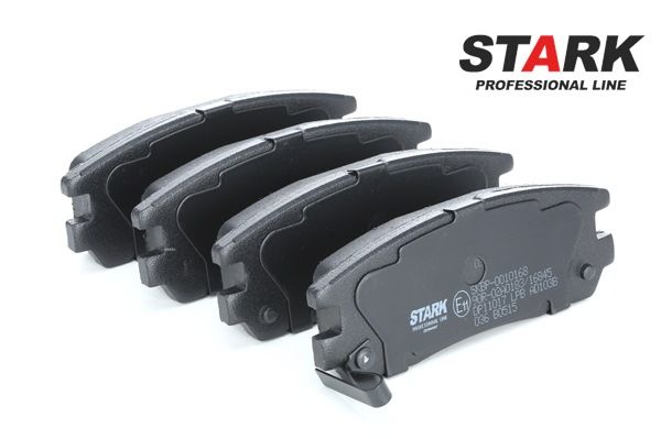 STARK SKBP-0010168 Bremsbelagsatz, Scheibenbremse Hinterachse, mit akustischer Verschleißwarnung HONDA PASSPORT Bj 1993