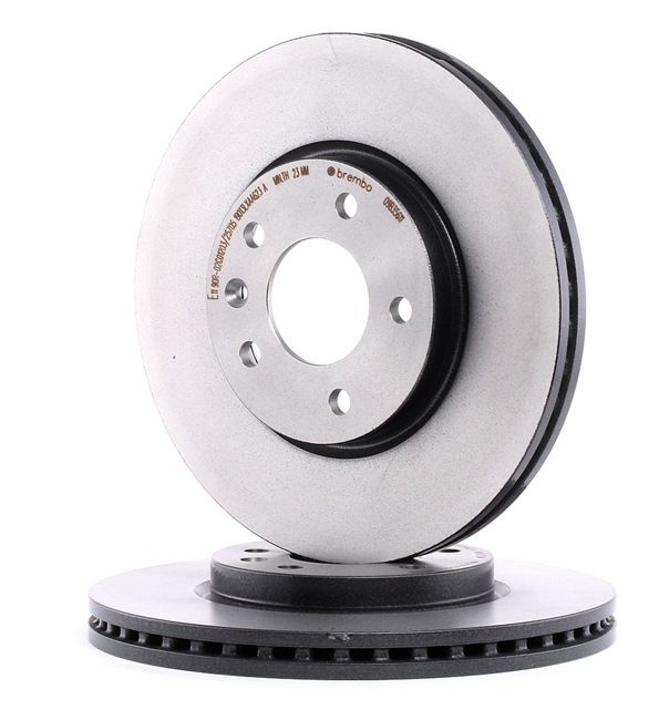 BREMBO 09.B356.11 Disco de freno Ventilación interna, revestido, altamente carbonizado, 26mm OPEL ZAFIRA ac 1999