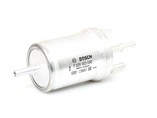 BOSCH Kraftstofffilter F 026 403 006 Leitungsfilter, 164,5mm VW Polo Schrägheck (6R1, 6C1) Bj 2014