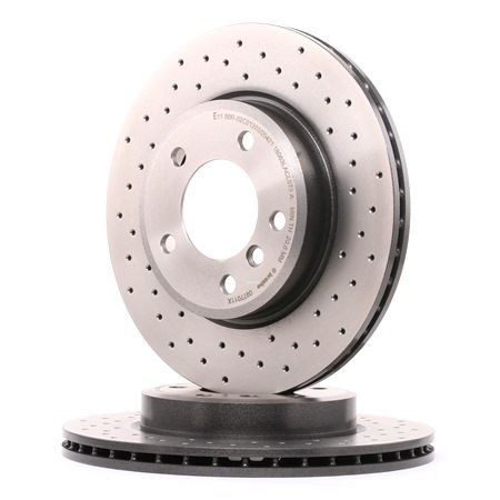 BREMBO 09.7701.1X Brake Disc Perforated / Vented, Coated, High-carbon, 22mm BMW Z3 MY 1997