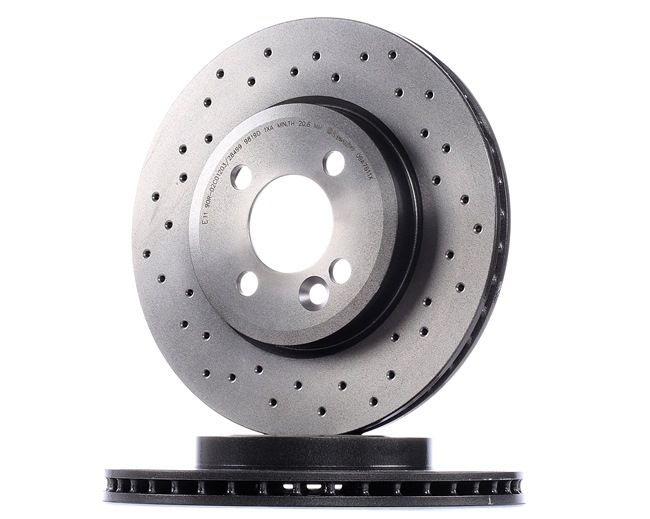 Kaufen BREMBO Bremsscheibe Gelocht/innenbel., beschichtet, hochgekohlt, 22mm 09.A761.1X preiswert