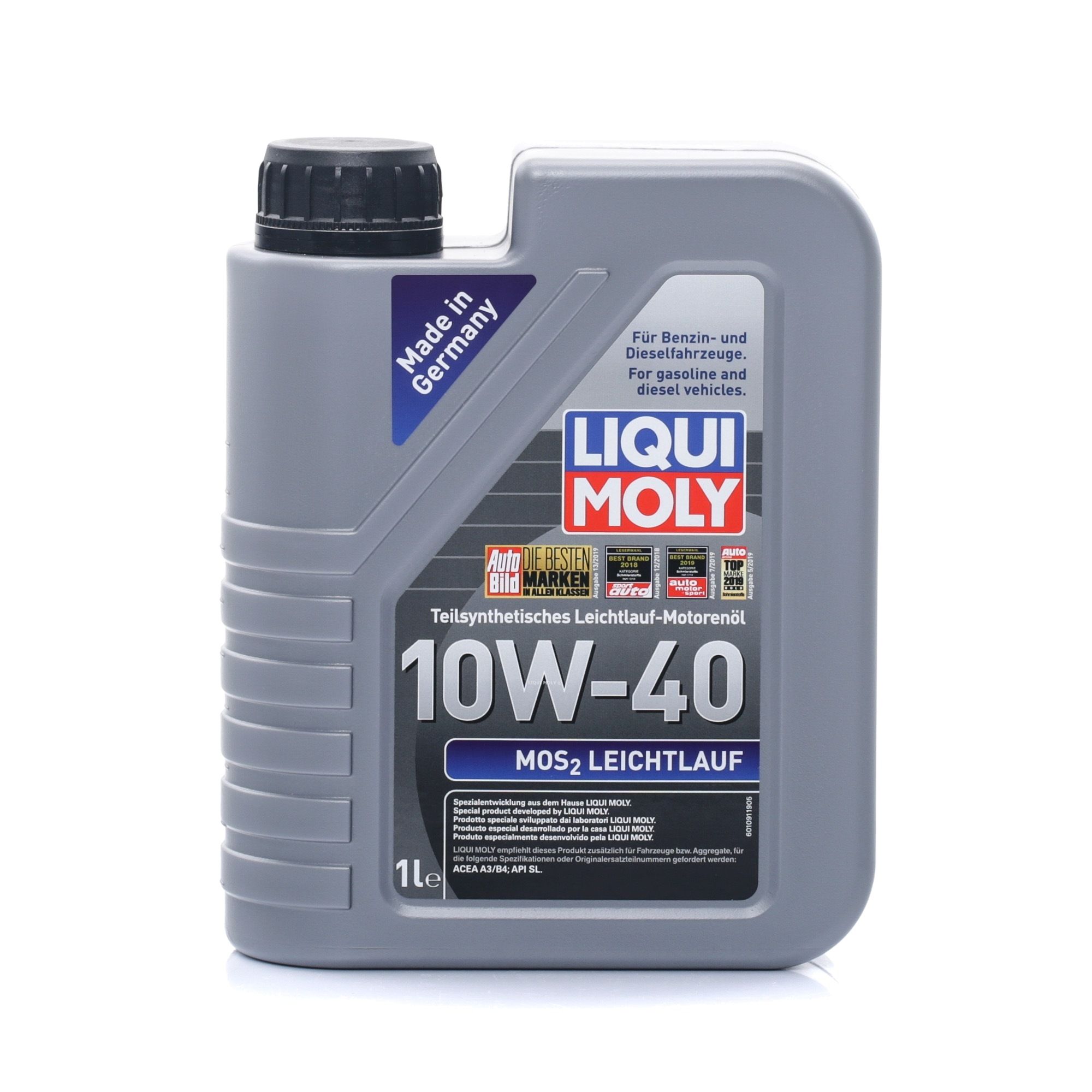 Huile moteur 2626 10W-40, 1I, Huile en partie synthétique du LIQUI MOLY