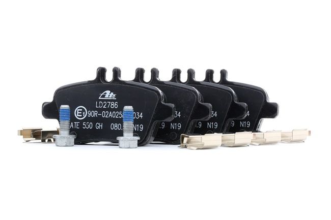 ATE 13.0470-2786.2 Kit de plaquettes de frein, frein à disque préparé pour indicateur d'usure, contact de signal d'usure exclu, avec vis d'étrier de frein, avec accessoires MERCEDES-BENZ CLA ac 2008