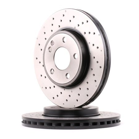 TRW Disque de frein poinçonné/ventilé, peint, 28mm DF6262S