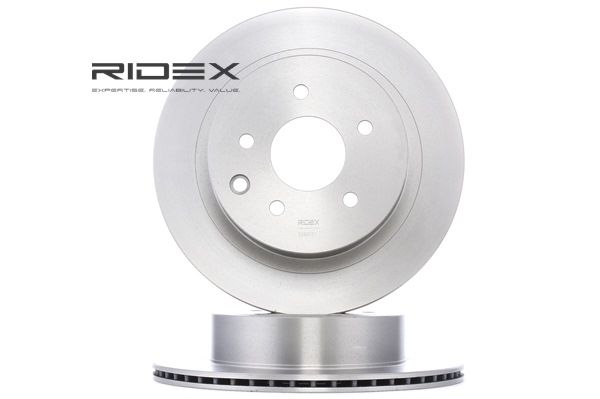 RIDEX 82B0151 Disco de freno Eje trasero, Ventilación interna, 16mm NISSAN QASHQAI ac 2000