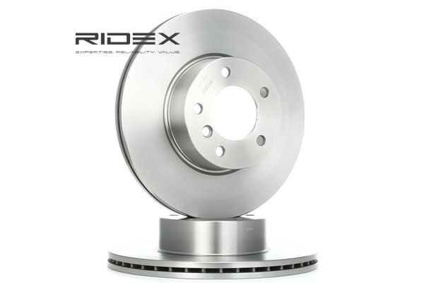 RIDEX 82B0273 Brake Disc Front Axle, Internally Vented, Uncoated, 24mm BMW X1 MY 1998