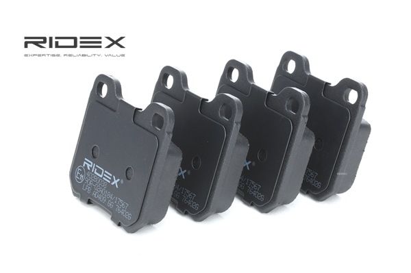 RIDEX Bremsbelagsatz, Scheibenbremse 402B0038 Hinterachse, exkl. Verschleißwarnkontakt für OPEL VECTRA B CC (38_) Bj 2003