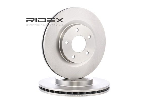 RIDEX Bremsscheibe Vorderachse, Innenbelüftet, unbeschichtet, 26mm 82B0157