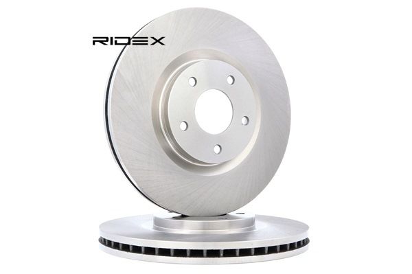 RIDEX 82B0564 Disco de freno Eje delantero, Ventilación interna, sin recubrimiento, 28mm NISSAN QASHQAI ac 1998