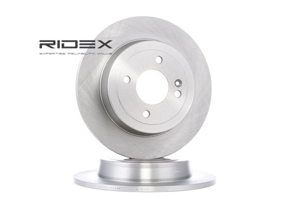 RIDEX 82B0777 Disco de freno Eje trasero, Macizo, 10mm HYUNDAI ACCENT ac 1998