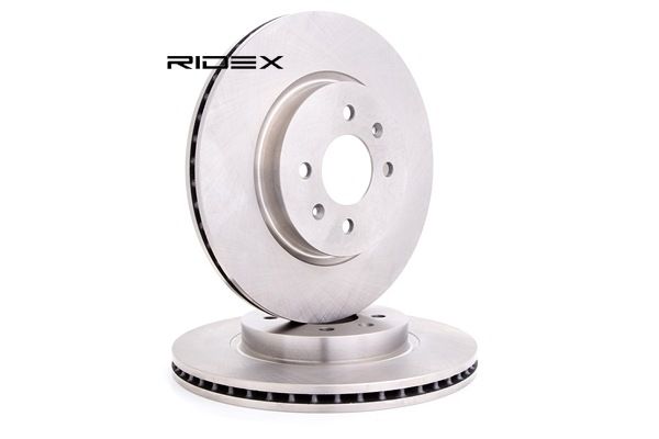RIDEX 82B0814 Disco de freno Eje delantero, Ventilación interna KIA RIO ac 2000