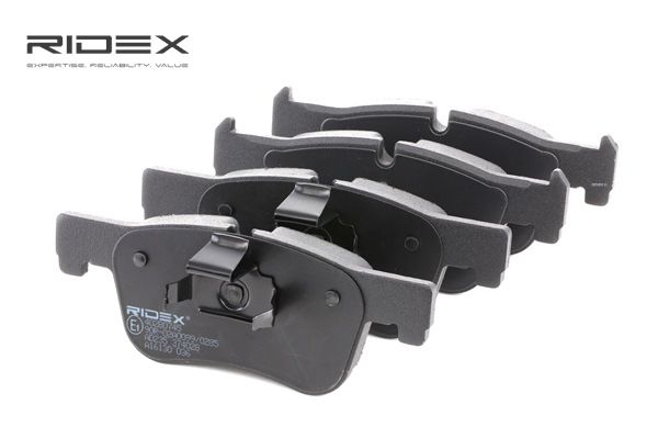 RIDEX Juego de pastillas de freno 402B0745 Eje delantero, preparado para indicador desgaste, con clip de émbolo para BMW 3 Touring (F31) ac 2019
