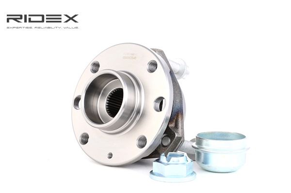 RIDEX Radlagersatz 654W0546 Vorderachse beidseitig, Radlager in Radnabe integriert für OPEL Astra H Schrägheck (A04) Bj 2013