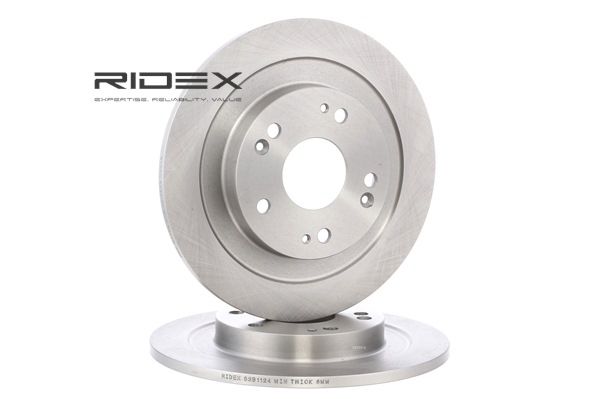 RIDEX 82B1124 Bremsscheibe Hinterachse, Voll, unbeschichtet, 10mm HONDA CIVIC Bj 1997