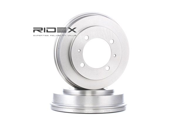 RIDEX 123B0093 Bremstrommel Hinterachse, ohne ABS-Sensorring, ohne Radlager, 203mm MITSUBISHI SHOGUN Bj 1998