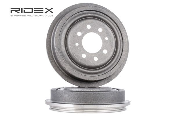 RIDEX 123B0048 Bremstrommel Hinterachse, ohne Radlager, ohne Radnabe, ohne Radbefestigungsbolzen, 228,6mm RENAULT 18 Bj 1998