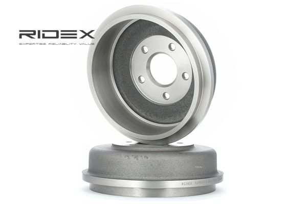RIDEX 123B0016 Bremstrommel Hinterachse, ohne Radnabe, ohne Radbefestigungsbolzen, ohne Radlager FORD SCORPIO Bj 1995