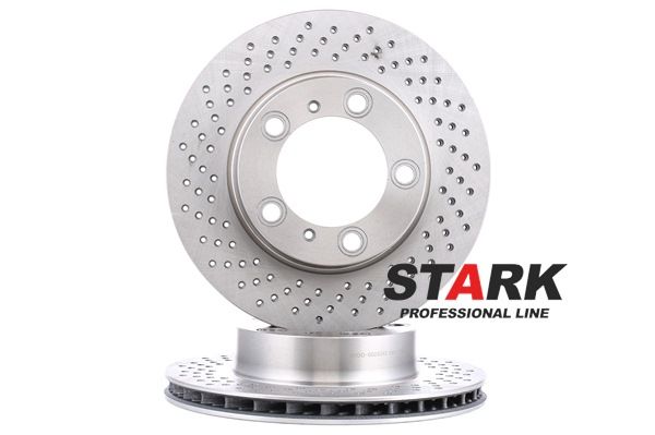 STARK SKBD-0023362 Disque de frein Essieu avant gauche, ventilé de l'intérieur, 24mm PORSCHE CAYMAN ac 2005
