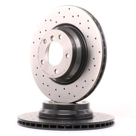 BREMBO 09.A259.1X Brake Disc Perforated / Vented, Coated, High-carbon, 24mm BMW X1 MY 2003