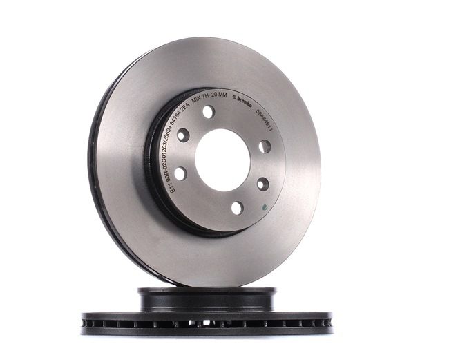 BREMBO 09.A445.11 Disco de freno Ventilación interna, revestido, altamente carbonizado, 22mm KIA RIO ac 2000