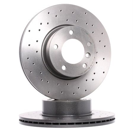 Hacer un encargo BREMBO Disco de freno Perforado/ventil. int., revestido, altamente carbonizado, 24mm 09.B337.2X poco costoso