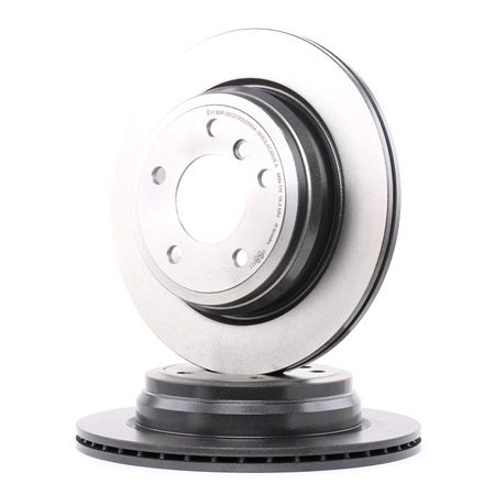 BREMBO 09.B338.21 Brake Disc Internally Vented, Coated, High-carbon, 20mm BMW X1 MY 2004
