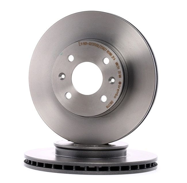 BREMBO 09.C171.11 Disco de freno Ventilación interna, revestido, 22mm KIA RIO ac 1999
